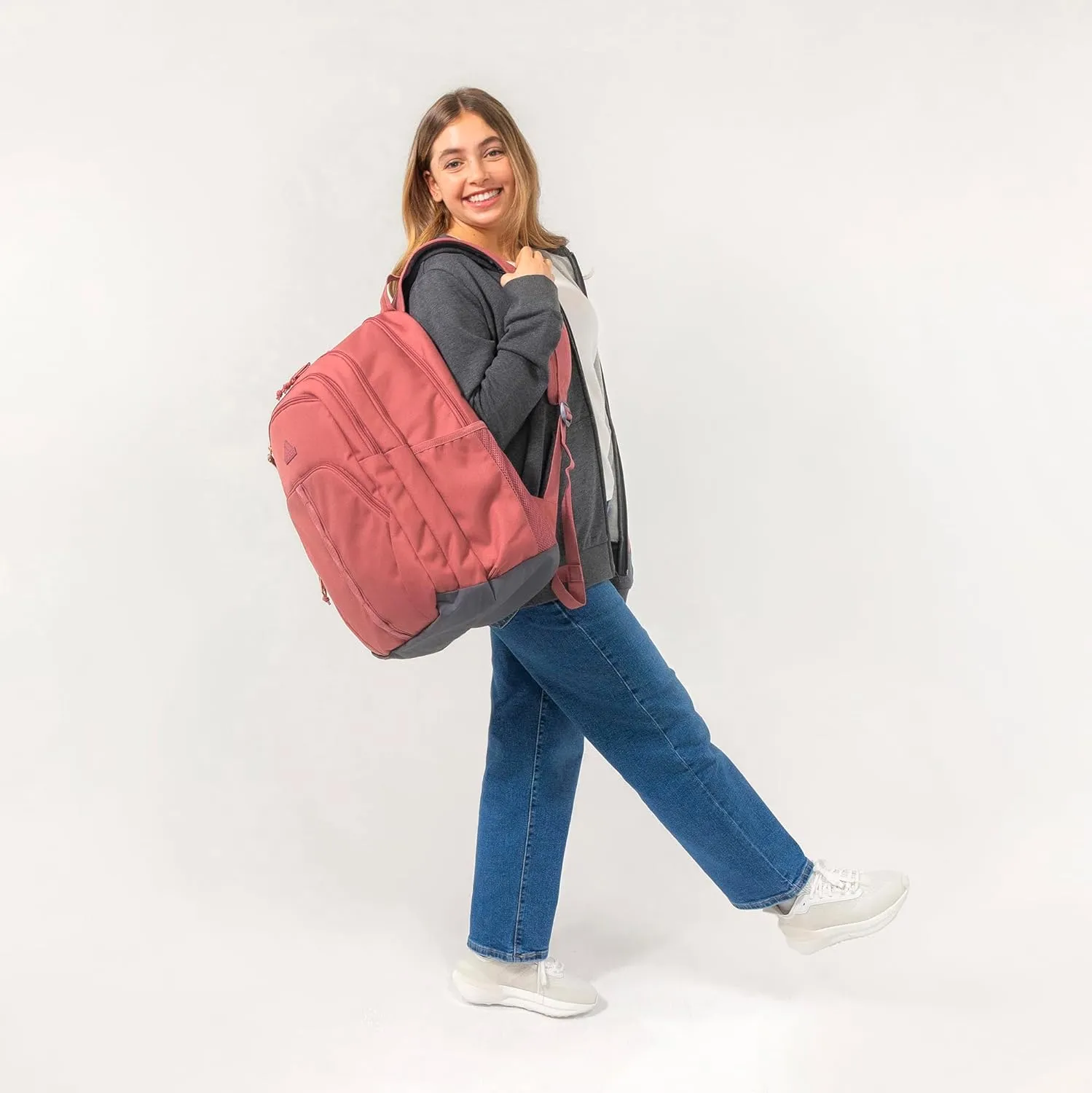 adidas Prime Work, Bag, Travel Backpack for Women and Men with Padded Compartment for Laptop, Twill Grey/Grey/Gilver/2, One Size