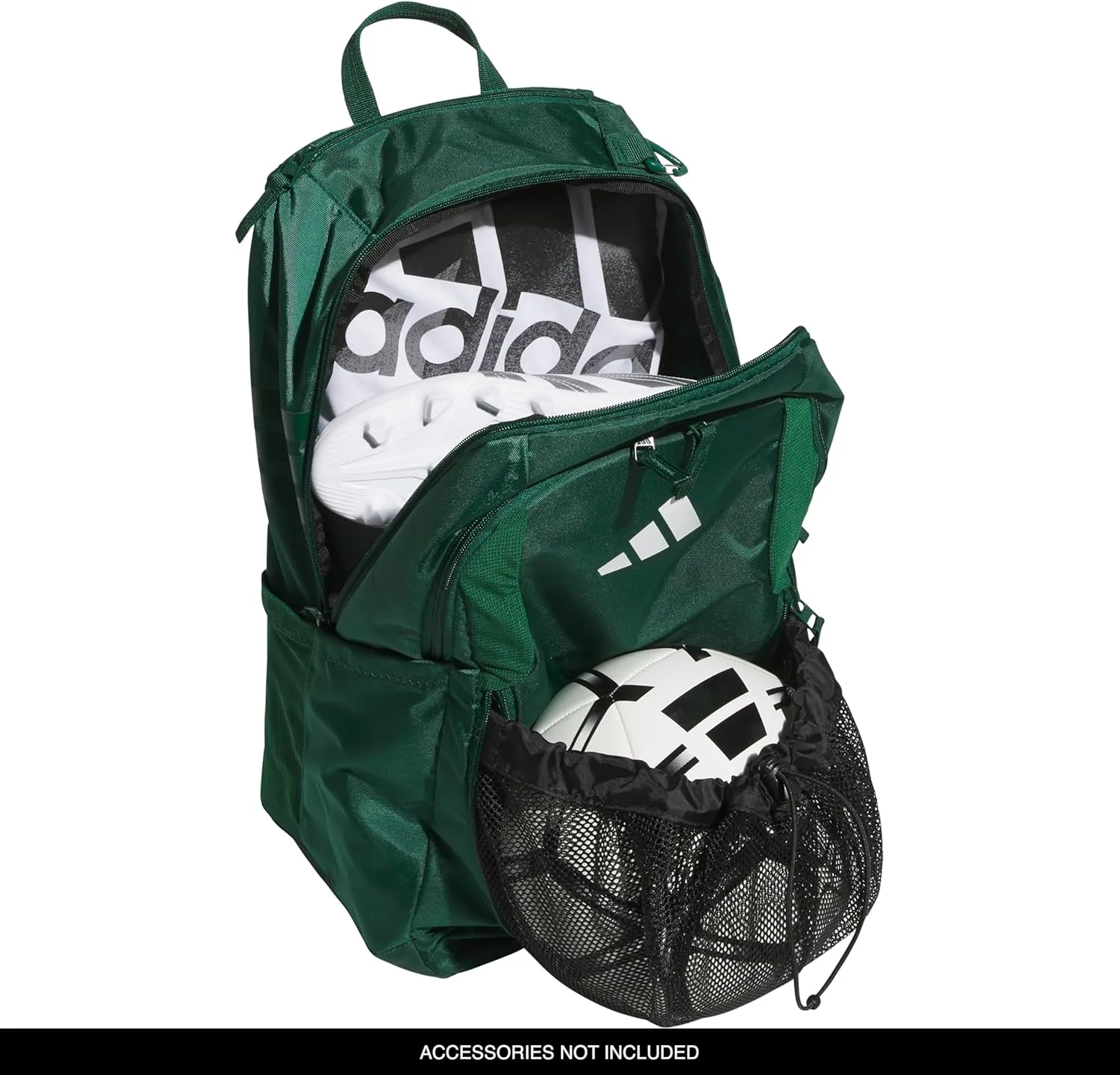 adidas Stadium Team Sports Backpack for Men and Women (36l) Durable Athletic Laptop Bag, Dark Green/4.0, One Size