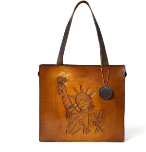 ADYAN Buffalo Leather Handpainted Women Shoulder Bag | Handbag Purse