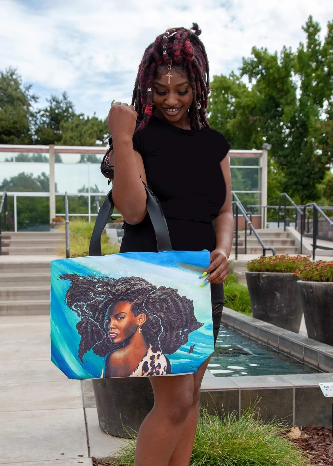 African American Expressions - Canvas Totebag
