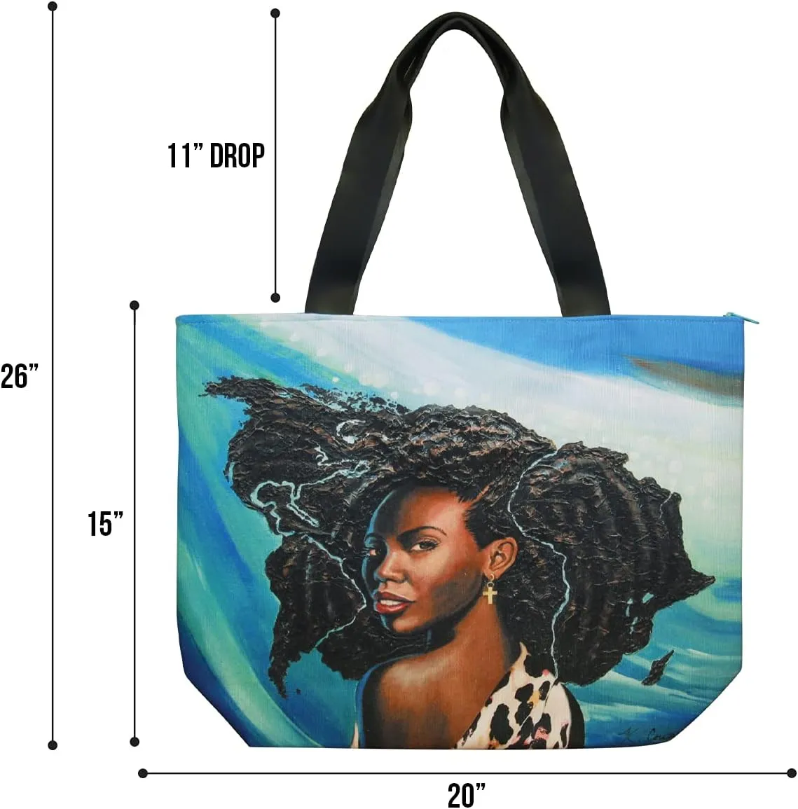African American Expressions - Canvas Totebag