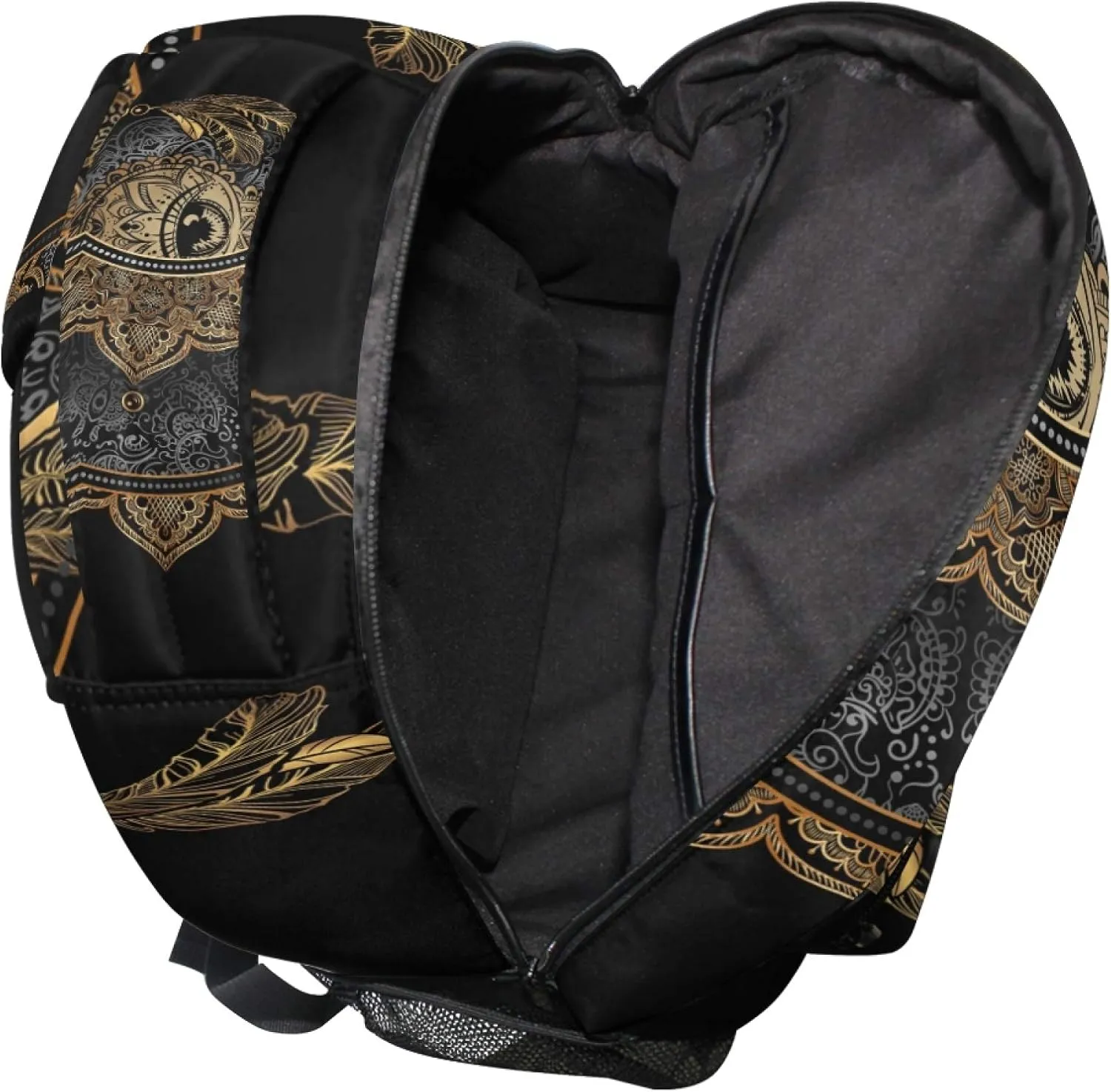 ALAZA Boho Moon Sun Witchy Dream Catcher Large Backpack Personalized Laptop iPad Tablet Travel School Bag with Multiple Pockets