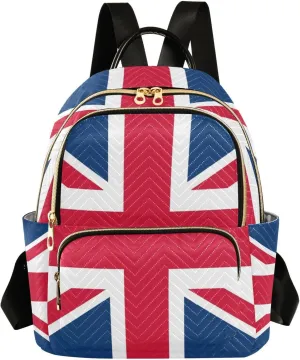 ALAZA British Flag Mini Backpack Purse for Women Travel Bag Fashion Daypack Back Pack Shoulder Bag