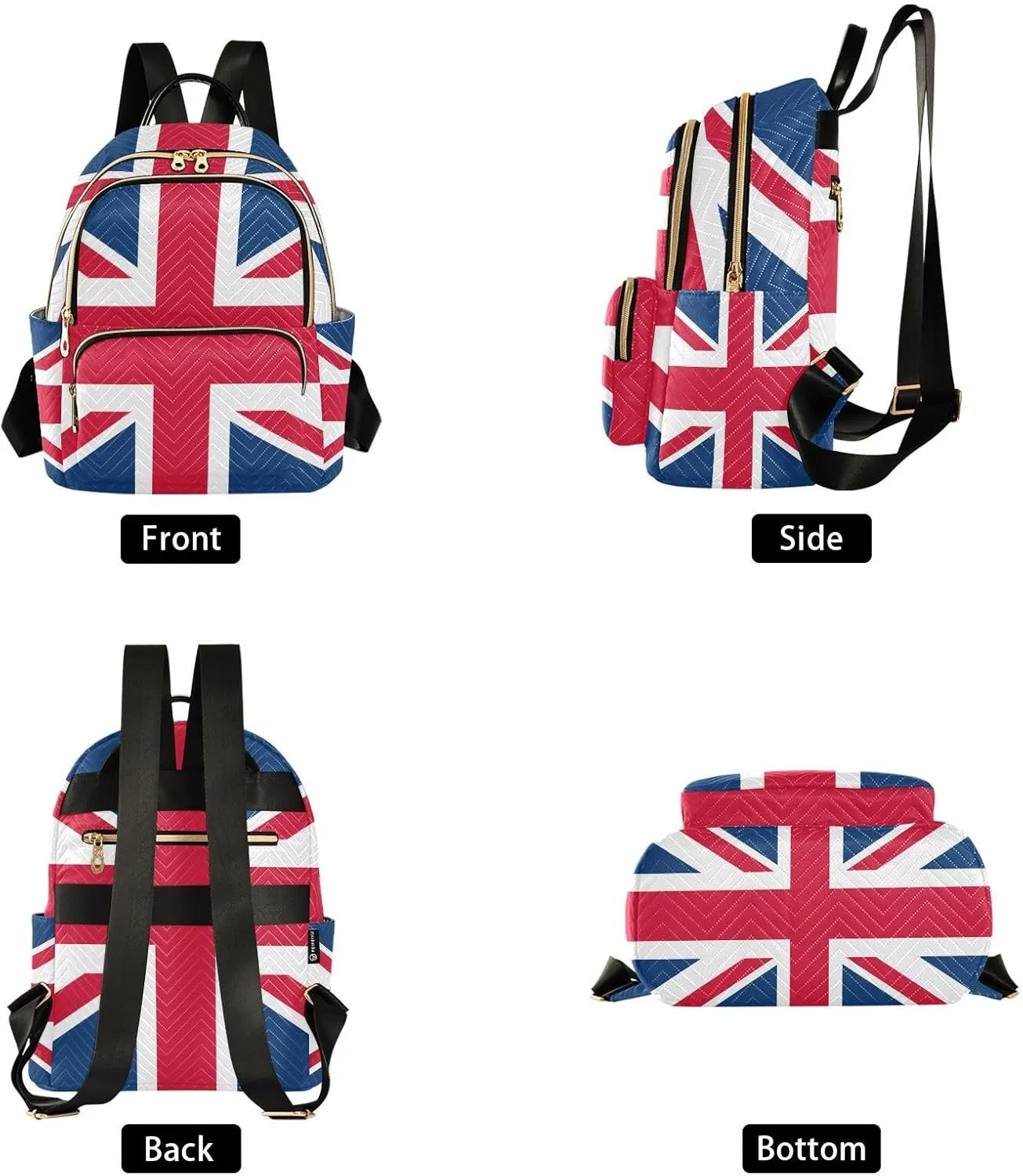 ALAZA British Flag Mini Backpack Purse for Women Travel Bag Fashion Daypack Back Pack Shoulder Bag
