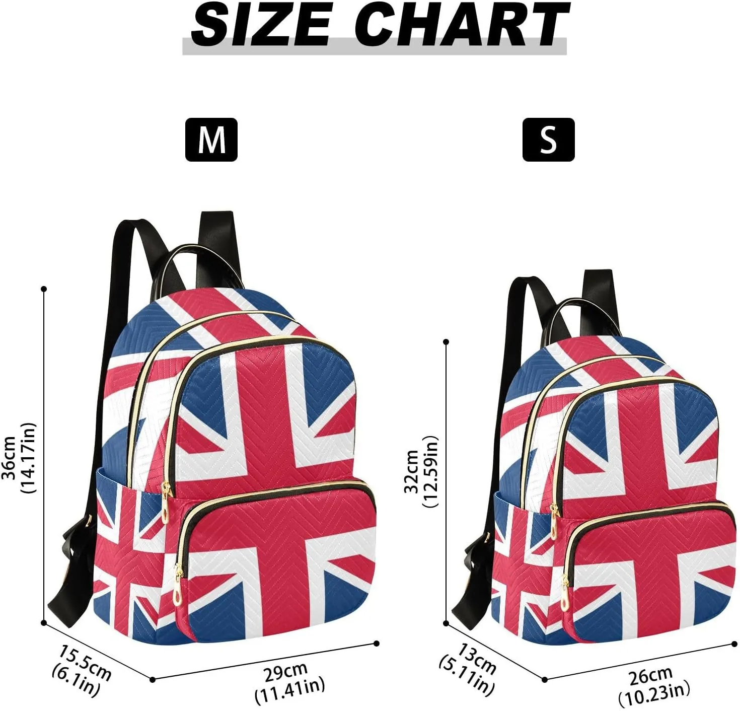 ALAZA British Flag Mini Backpack Purse for Women Travel Bag Fashion Daypack Back Pack Shoulder Bag