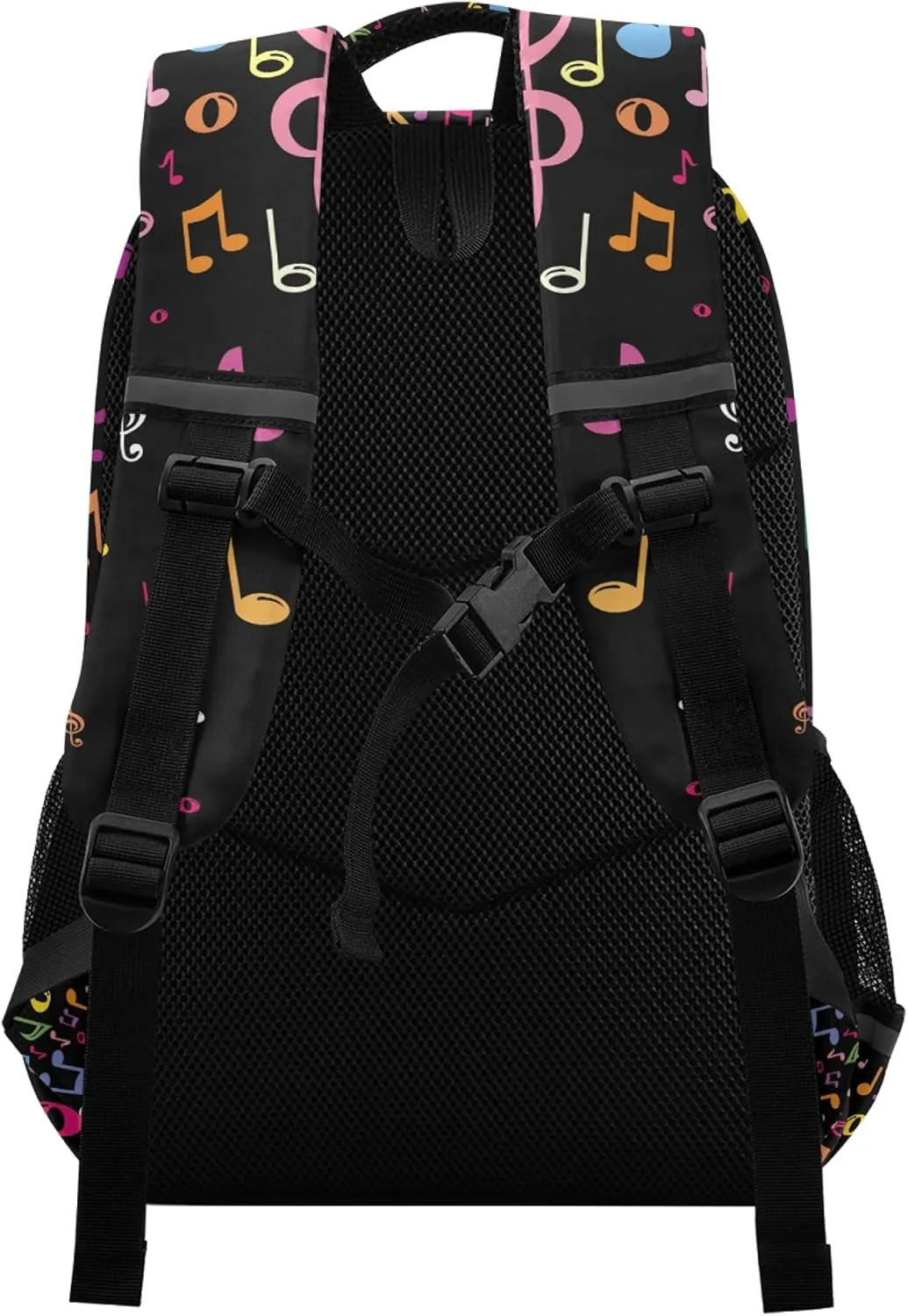 ALAZA Rainbow Music Notes Musical Backpack Purse for Women Men Personalized Laptop Notebook Tablet School Bag Stylish Casual Daypack, 13 14 15.6 inch