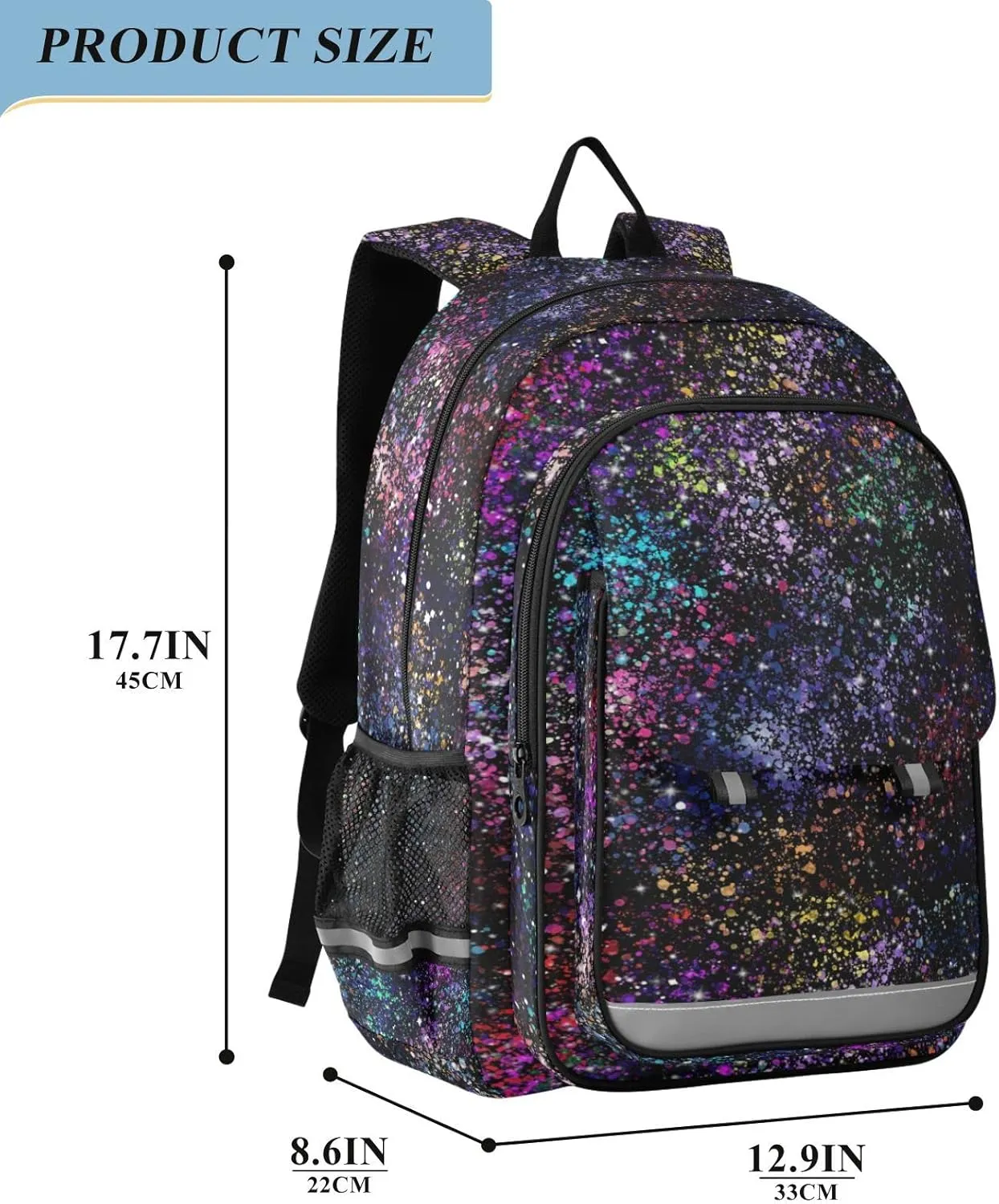 ALAZA Star Field in Galaxy Space with Nebulae Backpacks Travel Laptop Backpack