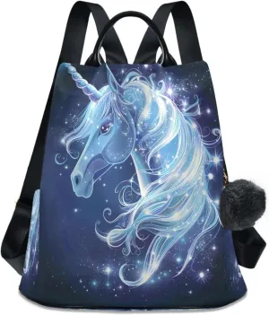 ALAZA Unicorn Surrounded by Magic Backpack Purse for Women Anti Theft Travel Bag Fashion Back Pack Shoulder Bag Handbag