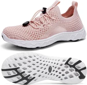 ALEADER Xdrain Women's Water Shoes Mesh Slip On Aqua Shoes for Beach, Swimming, Travel & Tennis