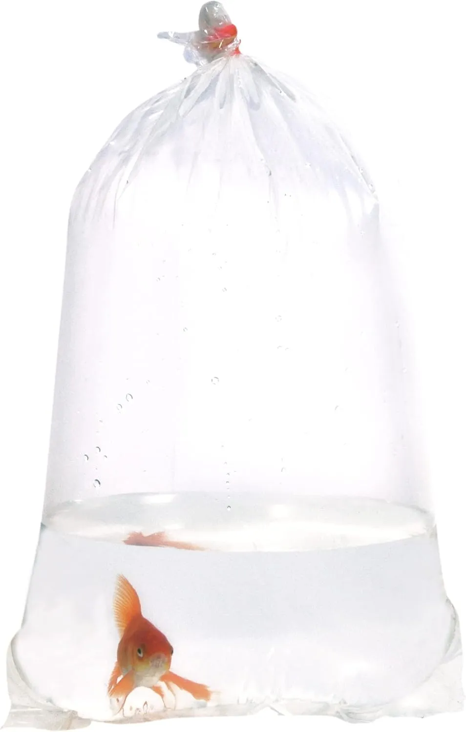 ALFA Fishery Bags Round Corners Bottom Leak Proof Clear Plastic Fish Bags Size 6 Inches for Marine and Tropical Fish Transport 2 mil. (6" x 14" / 100 Pack)