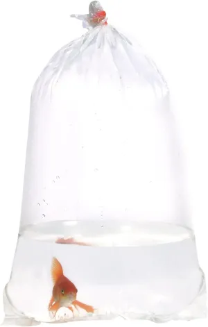 ALFA Fishery Bags Round Corners Bottom Leak Proof Clear Plastic Fish Bags Size 9 Inches for Marine and Tropical Fish Transport 2 mil. (9" x 15" / 100 Pack)