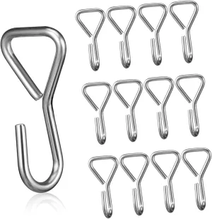 Alipis Stainless Steel s Hooks 100 Pack Car Seat Hooks Heavy Duty for Car Bag Rope
