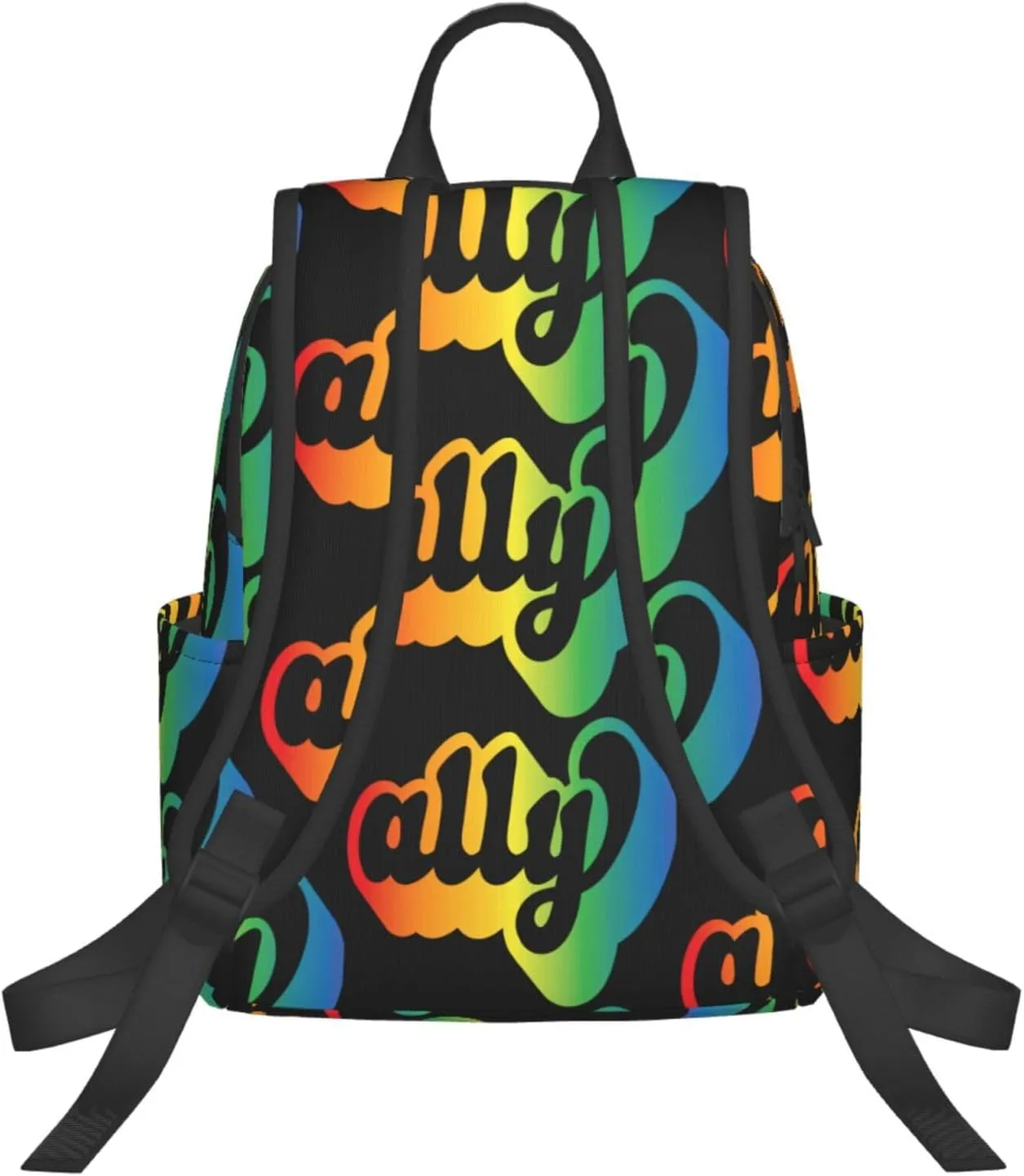 Ally LGBT Rainbow Gay Pride Travel Laptop Backpack Casual Backpacks Double Shoulder Daypack Notebook Rucksack Work Bags Sports Bag for Gym Hiking Camping Beach