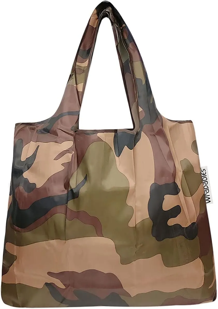 allydrew Foldable Tote Nylon Reusable Grocery Bag (Set of 2)