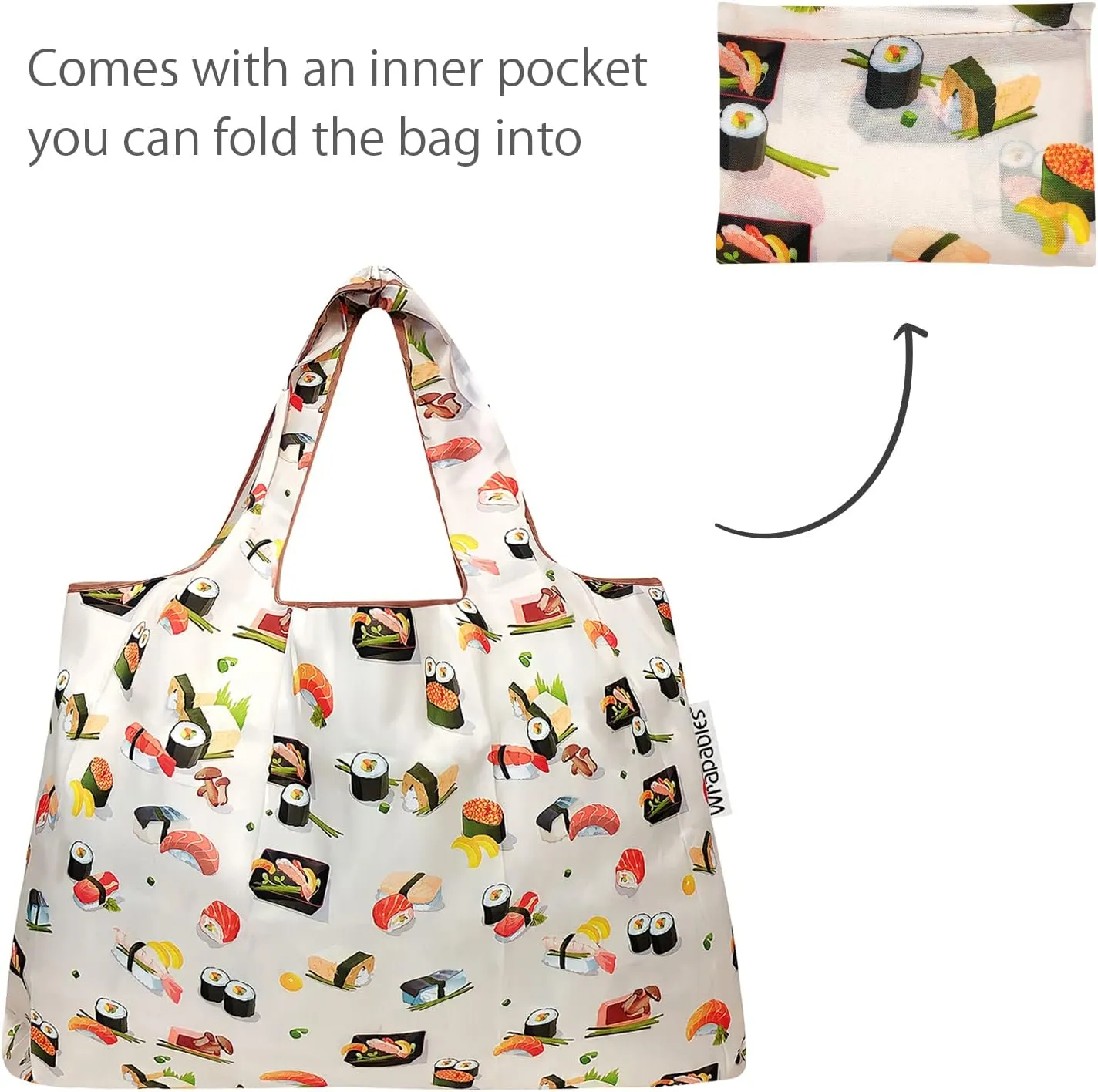 allydrew Foldable Tote Nylon Reusable Grocery Bags