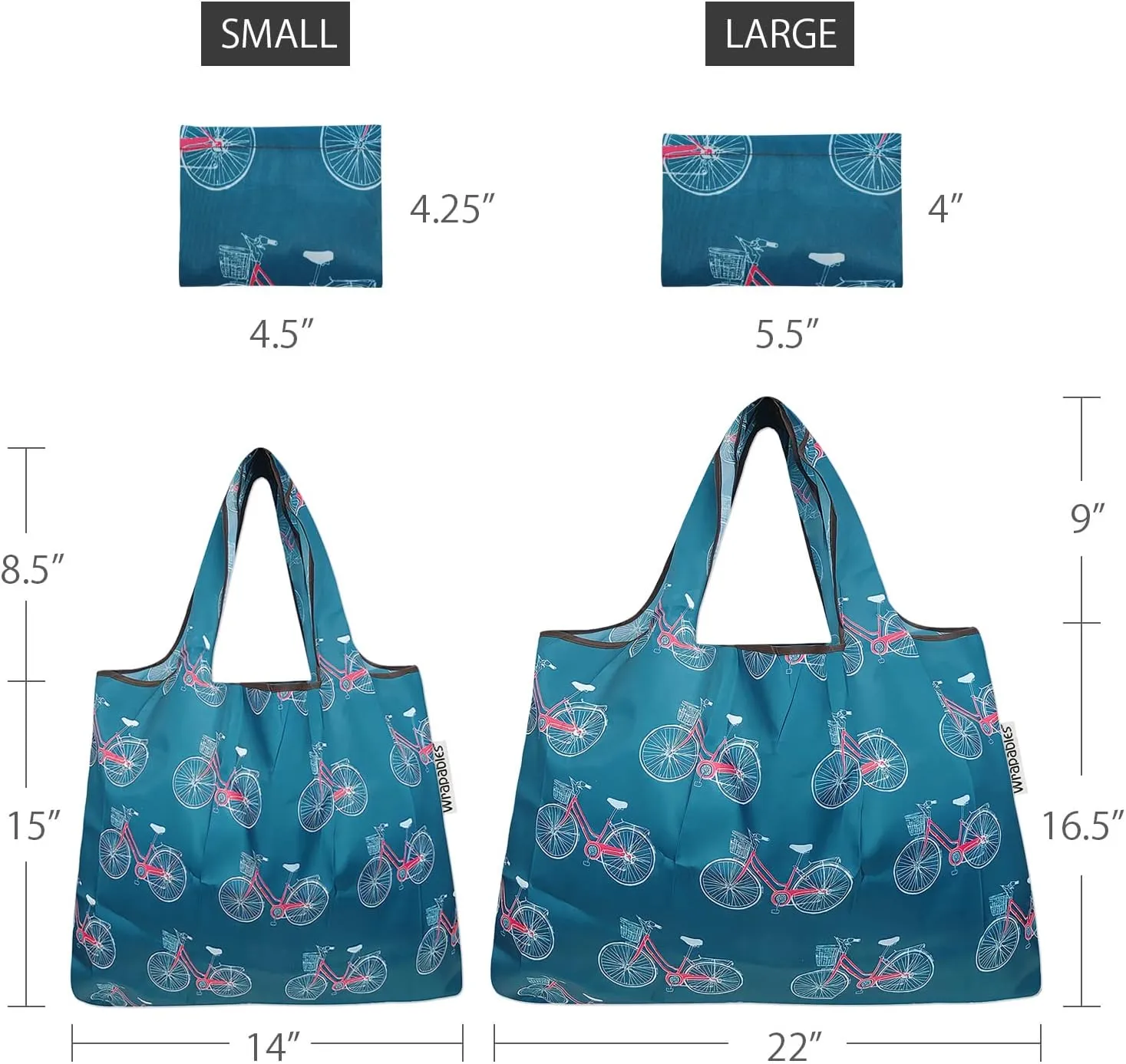 allydrew Large & Small Foldable Tote Nylon