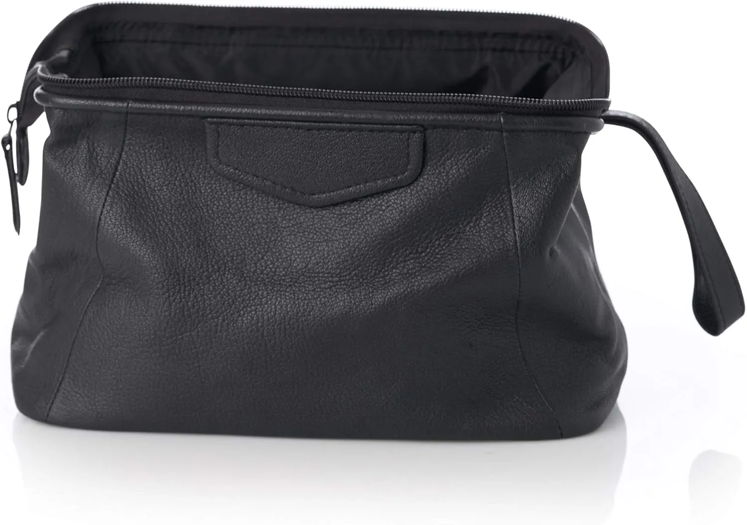 Alpine Swiss Lauter Toiletry Bag Genuine Leather Shaving Kit Dopp Kit Travel Case