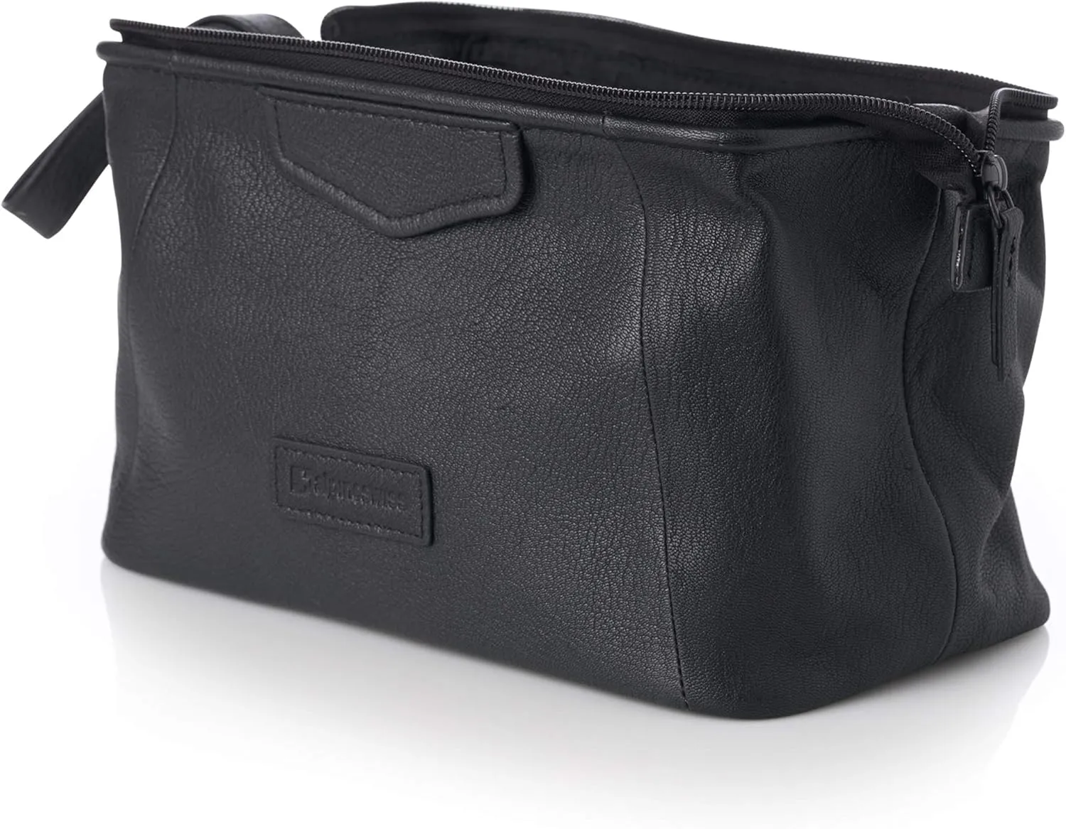 Alpine Swiss Lauter Toiletry Bag Genuine Leather Shaving Kit Dopp Kit Travel Case