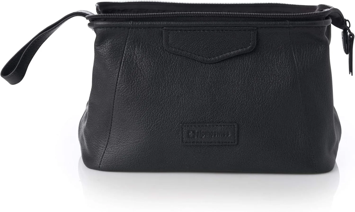 Alpine Swiss Lauter Toiletry Bag Genuine Leather Shaving Kit Dopp Kit Travel Case