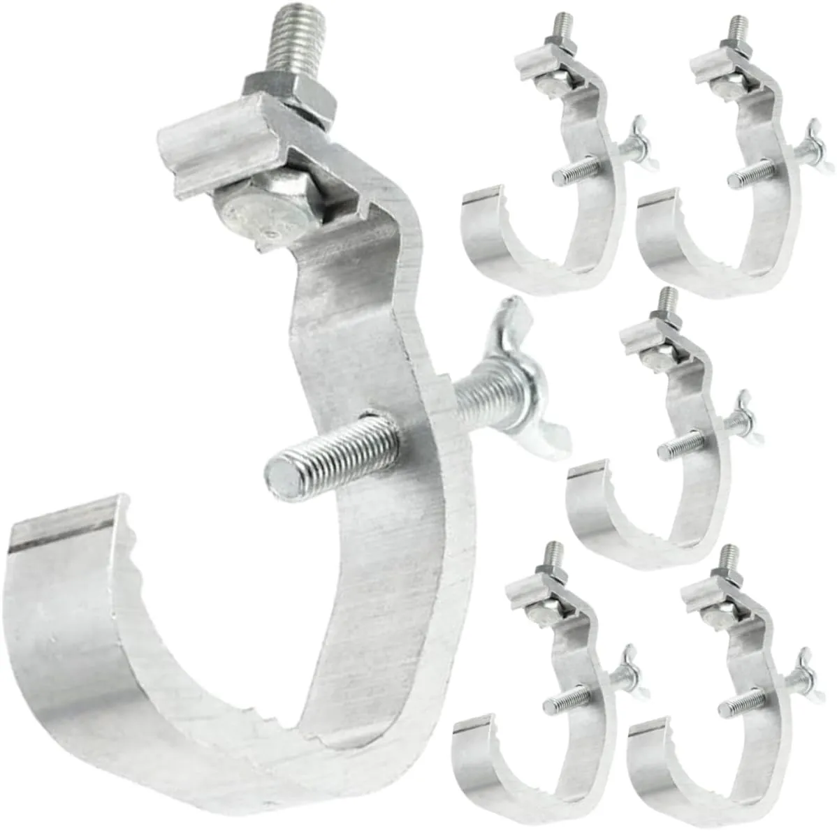 Aluminum Stage Light Clamp Hooks Stage Light Lamp Mounts Non-slip Ridges for Quick Connections