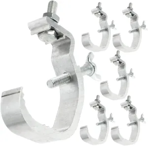 Aluminum Stage Light Clamp Hooks Stage Light Lamp Mounts Non-slip Ridges for Quick Connections