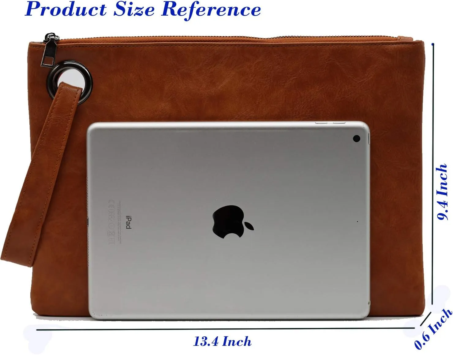 Amaze Womens Oversized Clutch Bag Large PU Leather Pouch Evening Handbags Envelope Purse with Wristlet Shoulder Lady