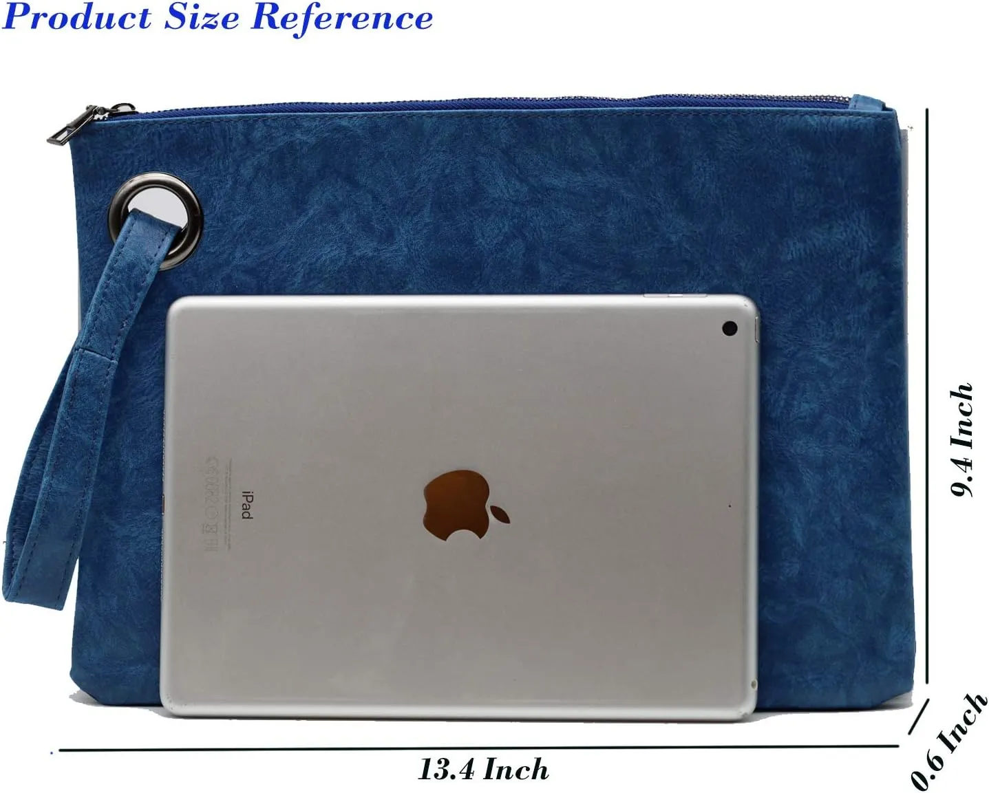 Amaze Womens Oversized Clutch Bag Large PU Leather Pouch Evening Handbags Envelope Purse with Wristlet Shoulder Lady