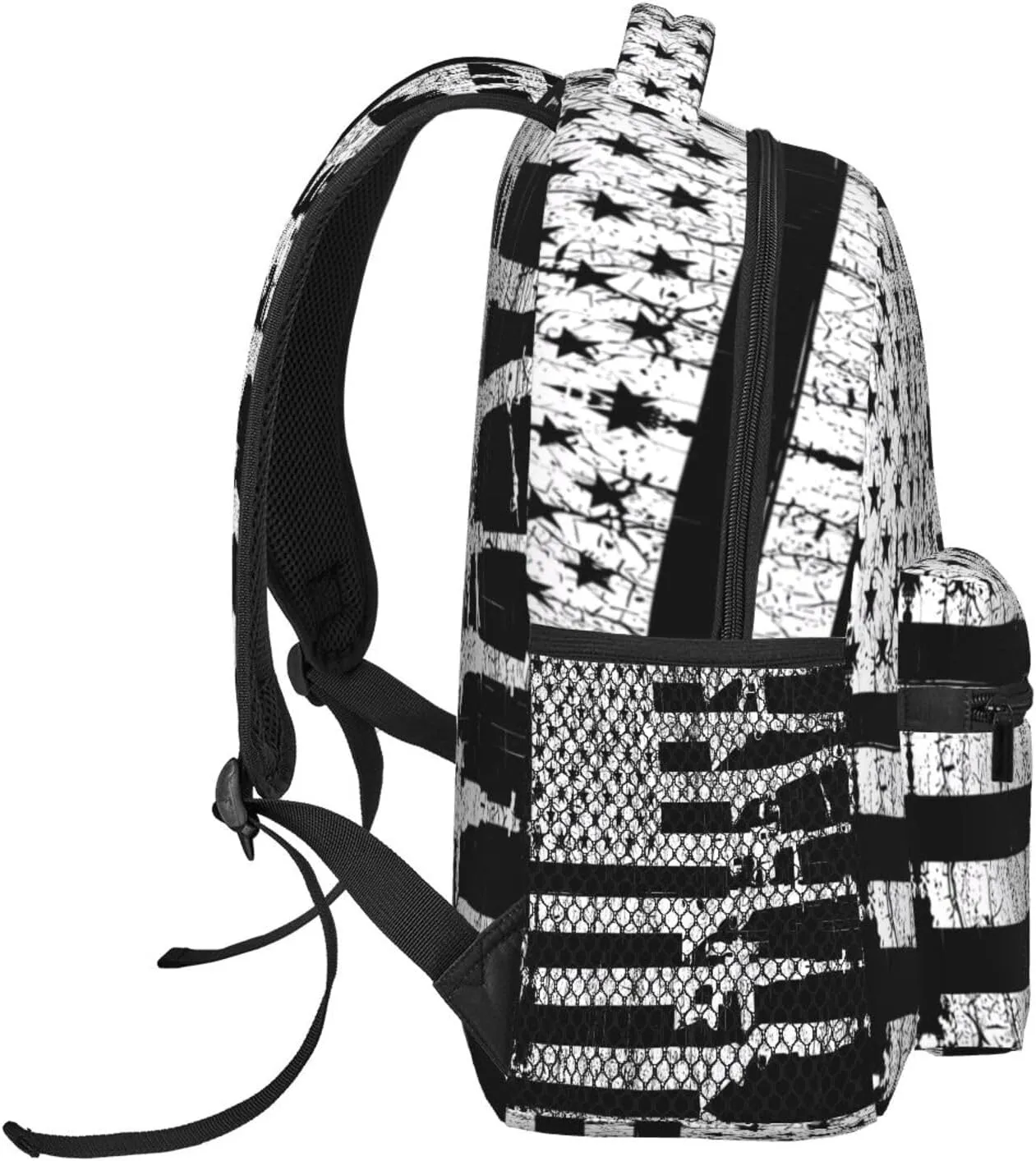 American Patriotic Flag Casual Backpacks Sport Backpack Travel Rucksack Canvas Daypack Workout Bags with Pockets for Gym Working Hiking