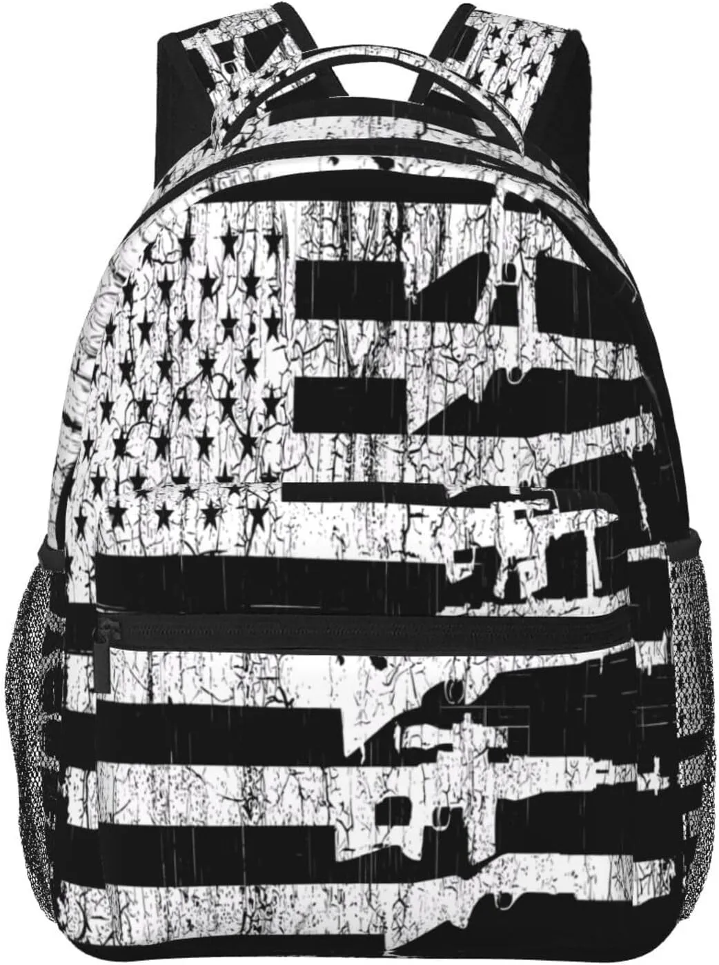 American Patriotic Flag Casual Backpacks Sport Backpack Travel Rucksack Canvas Daypack Workout Bags with Pockets for Gym Working Hiking