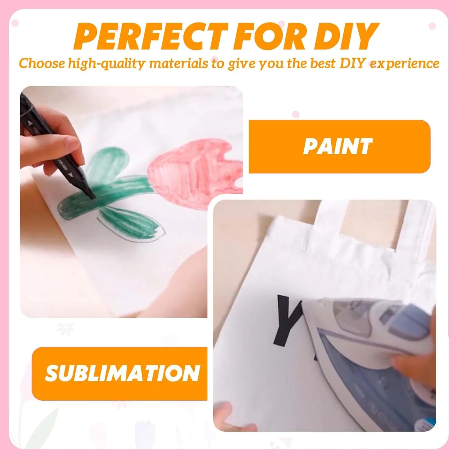 Amylove 24 Pcs Mini Tote Bag Sublimation Blank Canvas Tote Bags Reusable Grocery Luggage DIY Sack Goody for Party Even (8.5 x 8 Inch,Natural Color)