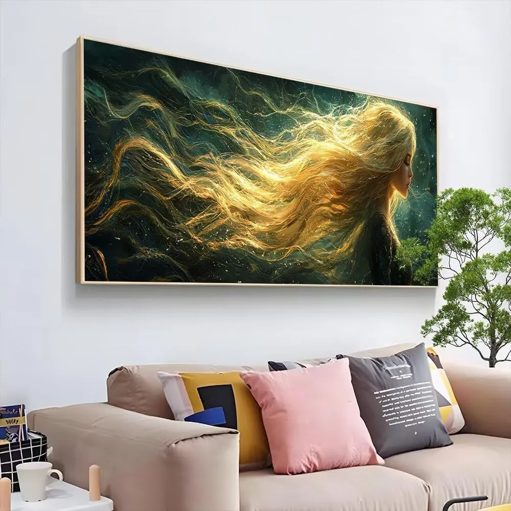 Angel Diamond Painting Kits for Adults, Woman Diamond Art Kits for Adults Beginners, DIY Full Square Drill Paint by Numbers Gem Arts and Crafts, for Home Wall Decor, Gifts for Women, 100x40 inch D-45