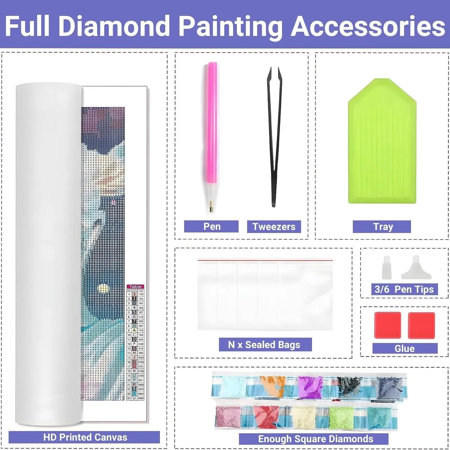 Angel Diamond Painting Kits for Adults, Woman Diamond Art Kits for Adults Beginners, DIY Full Square Drill Paint by Numbers Gem Arts and Crafts, for Home Wall Decor, Gifts for Women, 100x40 inch D-45