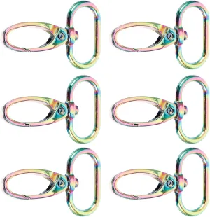 Angoily 6pcs Purse Carabiner Buckles Durable Crossbody Bag Strap Clips Easy to Use Open Hook Design Resistant with Color Options for Handbags and Accessories