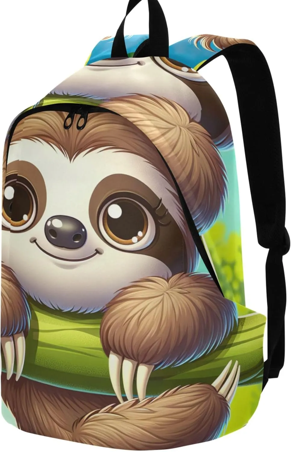 Animal Print Cute Woman Casual Daypack Backpacks Personalized Cartoon Cute Sloth School Bookbag for Teen Girls