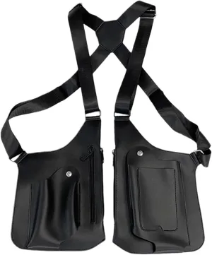 Anti-Theft Bag with Multiple Pockets, Anti-Theft Bag with Double Shoulder and Multiple Pockets - Outdoor Fashion Double Shoulder Strap Multi-Pocket Bag - Handbag, Unique attribute, Consulte la, Unique