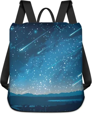 Anti-theft Lightweight Shoulder Bag Travel Essentials Backpack For Women Men College Work Weekender Backpack Large Shoulder Bag With Multiple Pockets Backpack (Meteoric Shower)