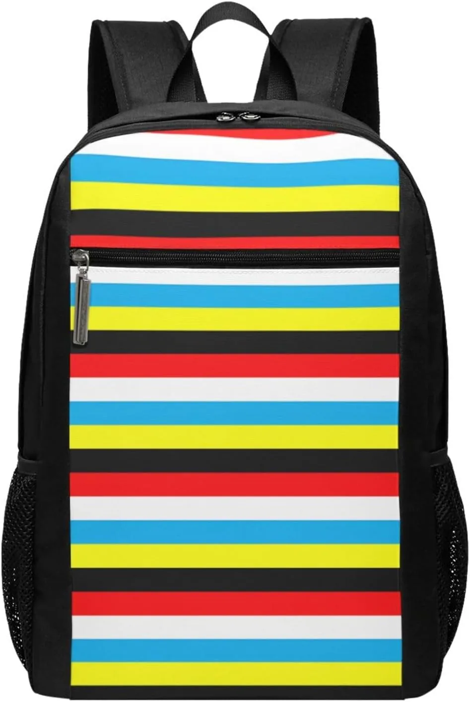 Antigua Barbuda Flag Stripes Casual Backpacks Sports Backpack Large Capacity Travel Rucksack Laptop Daypack with Multi-Pockets Adjustable Strap Work Bag for Hiking