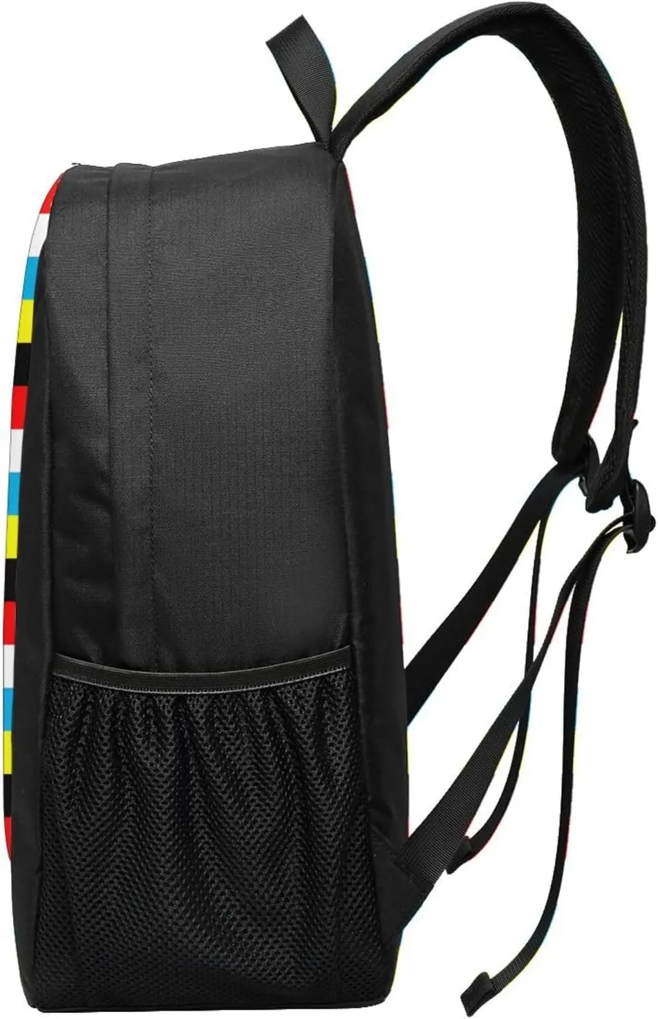 Antigua Barbuda Flag Stripes Casual Backpacks Sports Backpack Large Capacity Travel Rucksack Laptop Daypack with Multi-Pockets Adjustable Strap Work Bag for Hiking