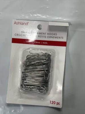Ashland Silver Christmas Ornament Hooks, 240 Count, 2-Pack