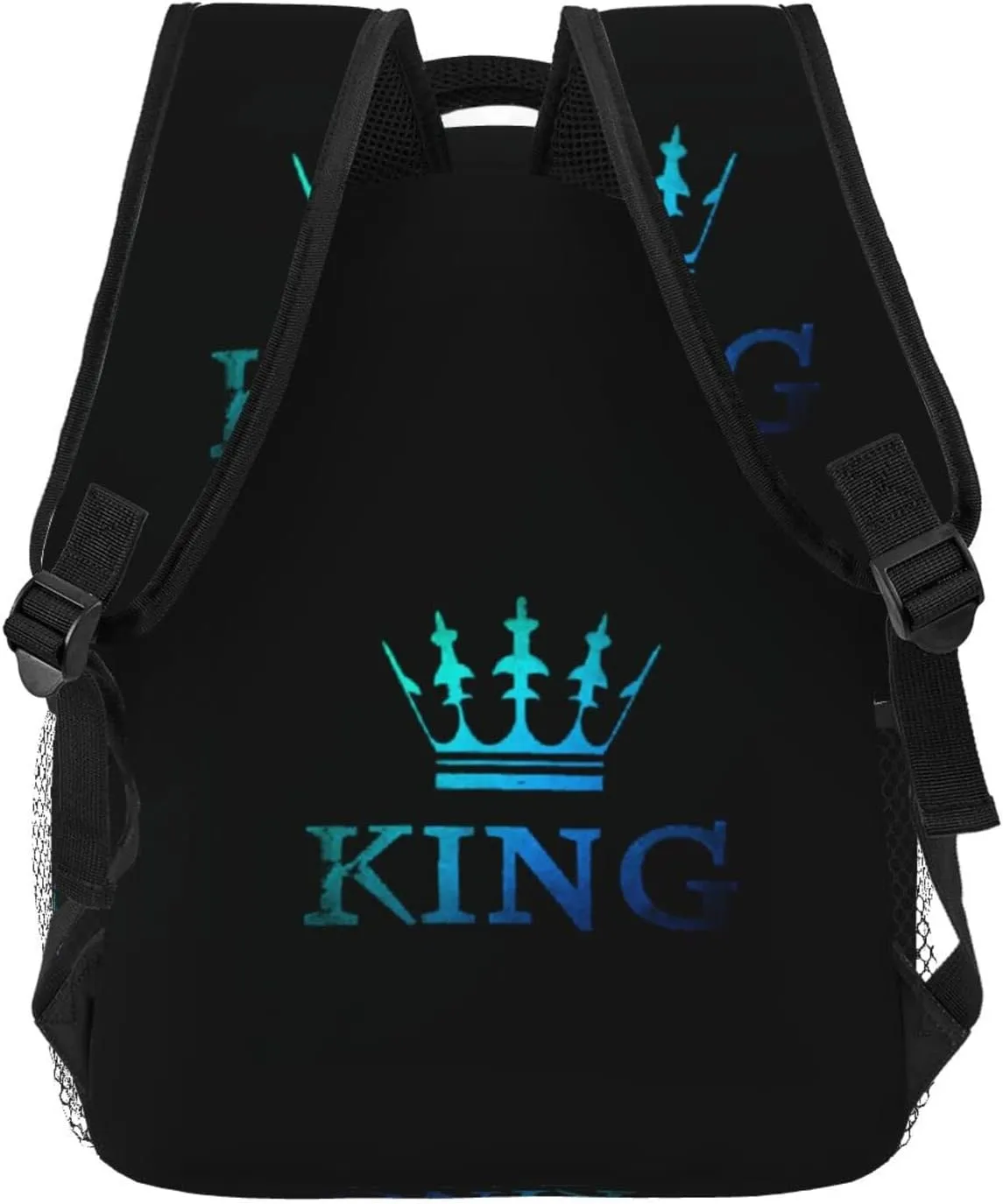 ASYG King Backpack Men Laptop Backpack Lion Tablet Travel Picnic Bag Lion Travel Bag