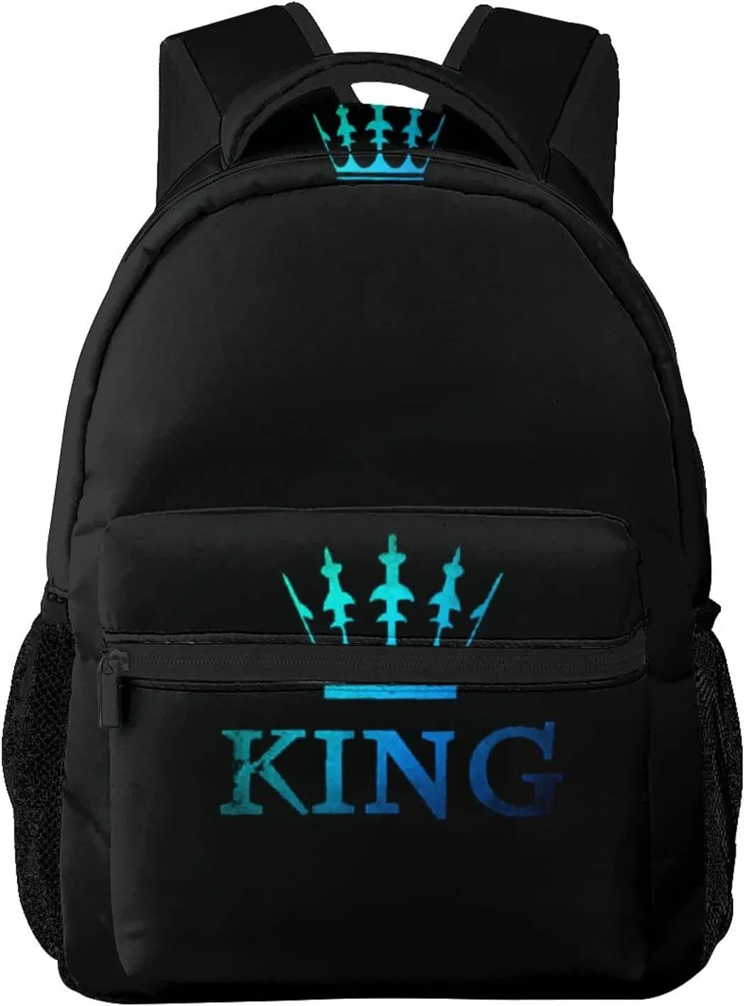 ASYG King Backpack Men Laptop Backpack Lion Tablet Travel Picnic Bag Lion Travel Bag