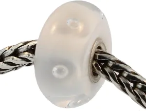 Authentic Trollbeads Glass 61301 White Bubbles