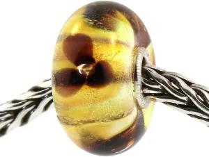 Authentic Trollbeads Glass 61353 Translucent Flower