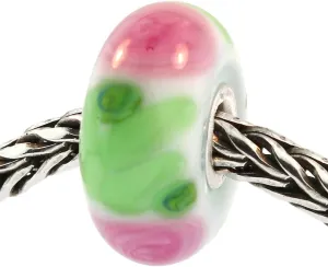 Authentic Trollbeads Glass 61372 Rose