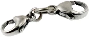 Authentic Trollbeads Sterling Silver 10103 Double Clasp, Silver