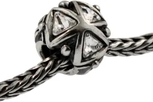 Authentic Trollbeads Sterling Silver 12301 Crystal Triangles