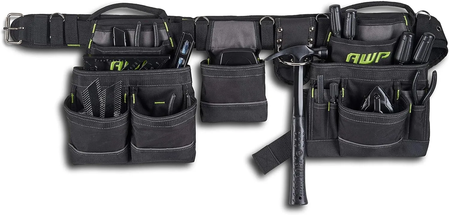 AWP Tool Belt, Tool Rig, Durable, Premium Tool Belt Organizer