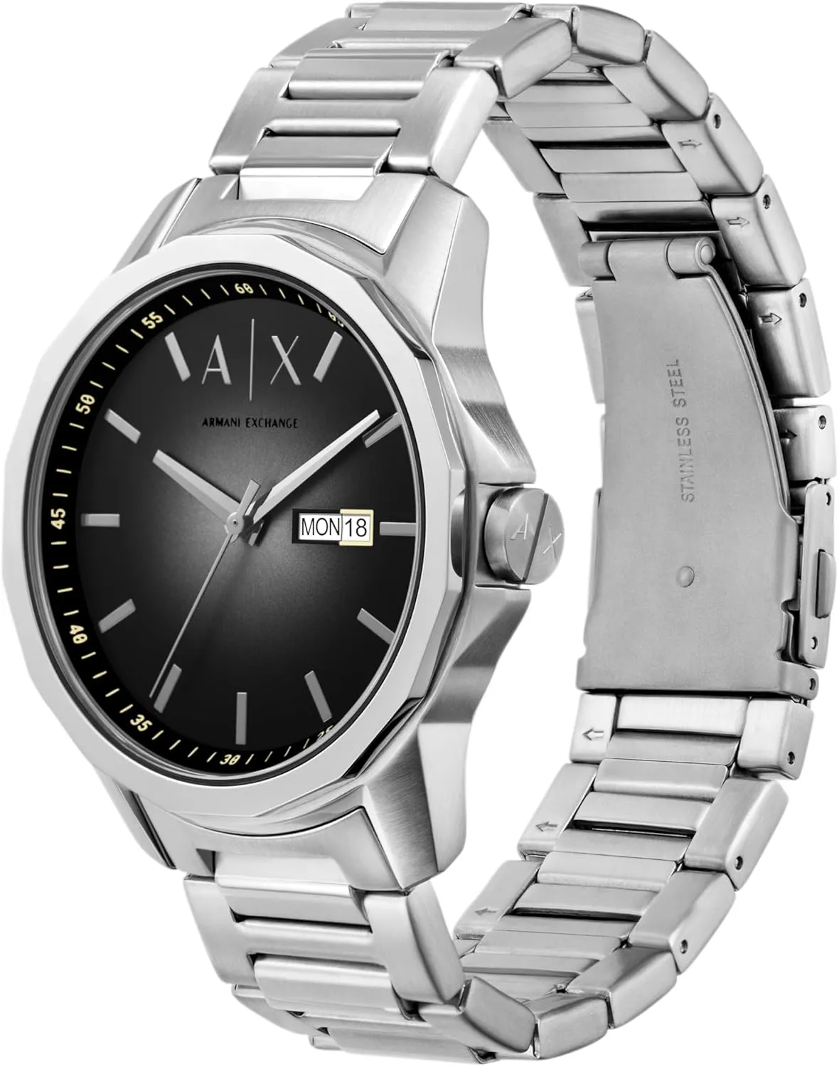 A|X Armani Exchange Chronograph Dress Watch for Men with Stainless Steel, Silicone or Leather Band
