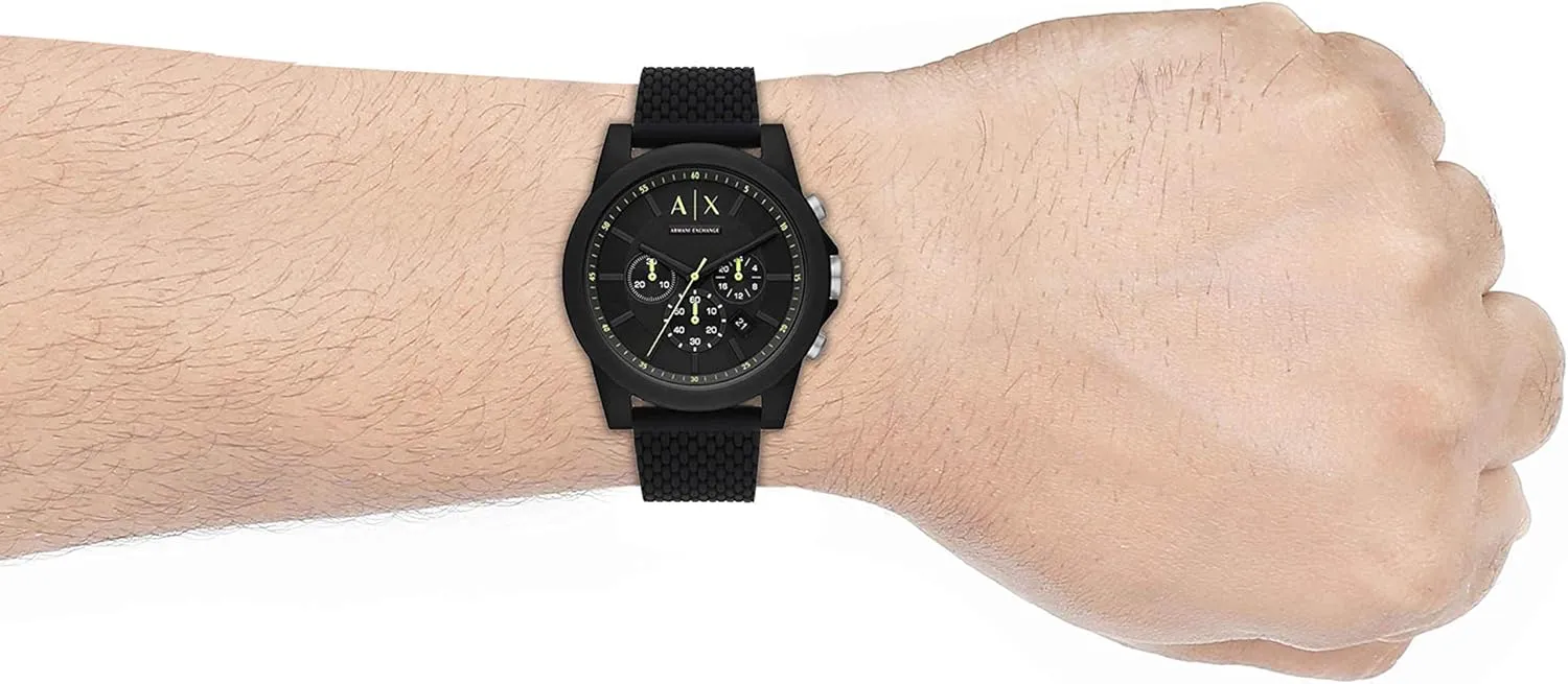 AX Armani Exchange Chronograph Watch for Men with Leather, Stainless Steel or Silicone Band