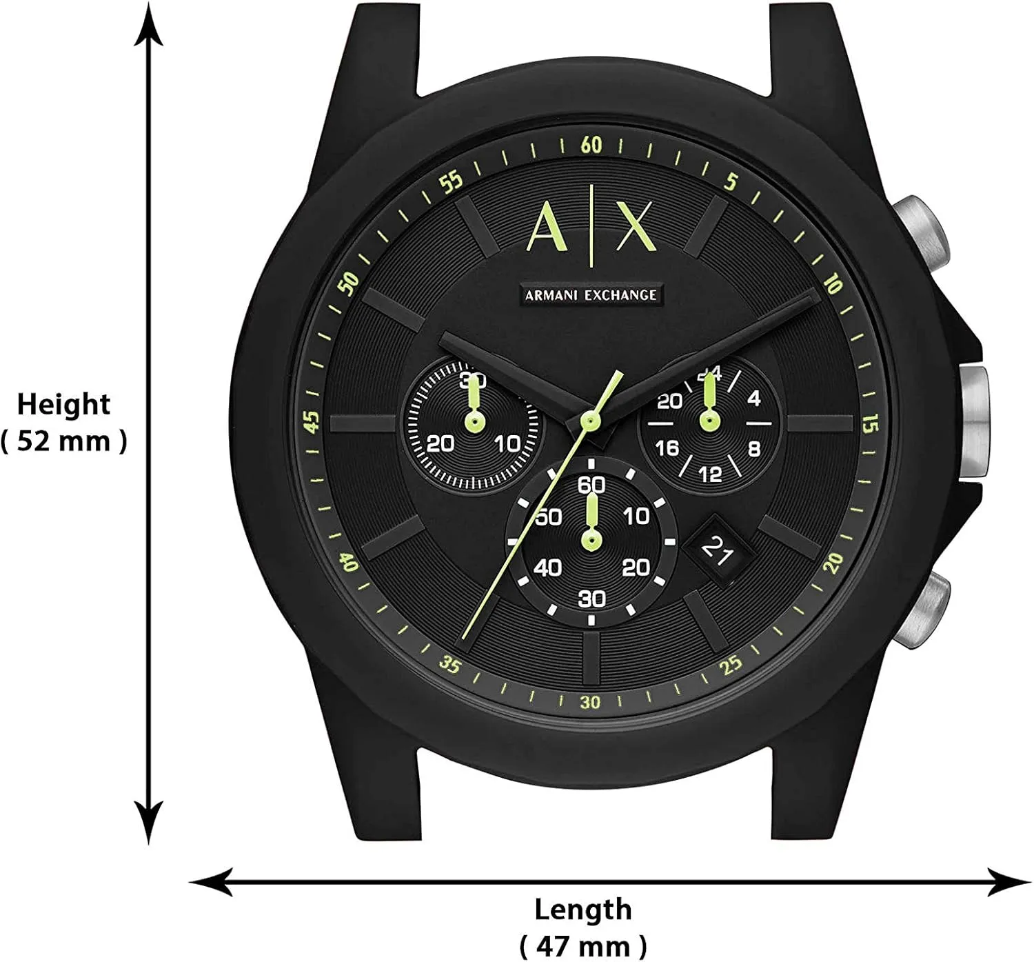 AX Armani Exchange Chronograph Watch for Men with Leather, Stainless Steel or Silicone Band